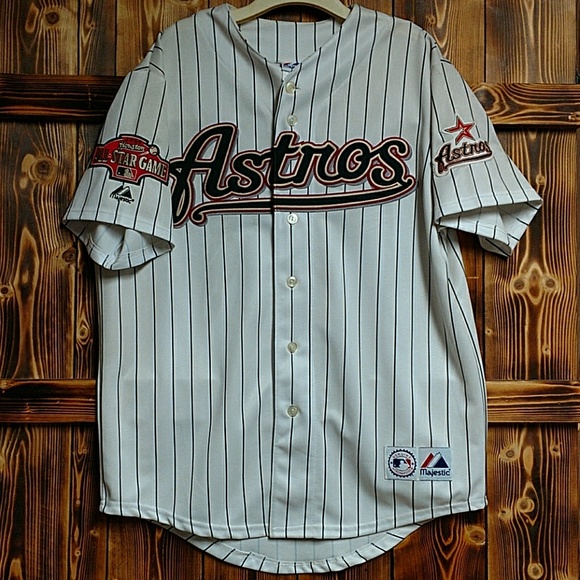 Astros Striped Jersey Jeff Bagwell 